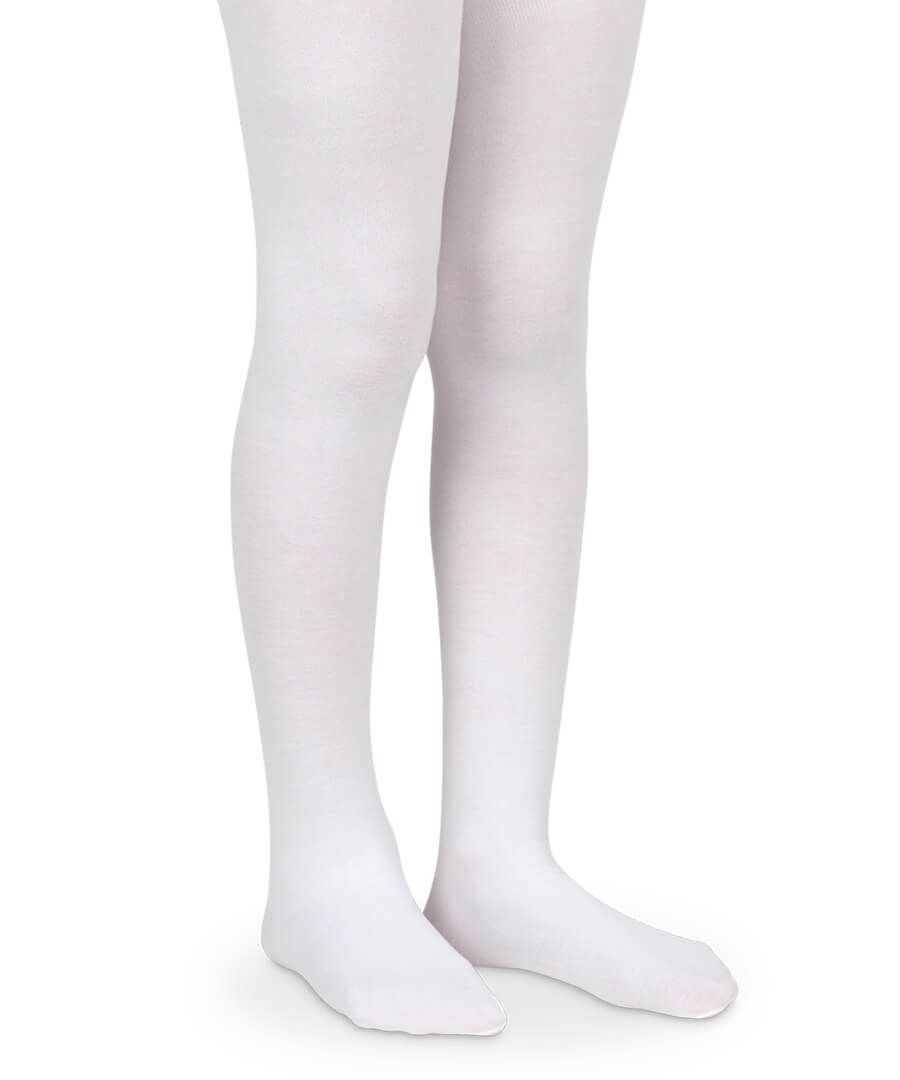 Jefferies Socks Pima Cotton Tights-White