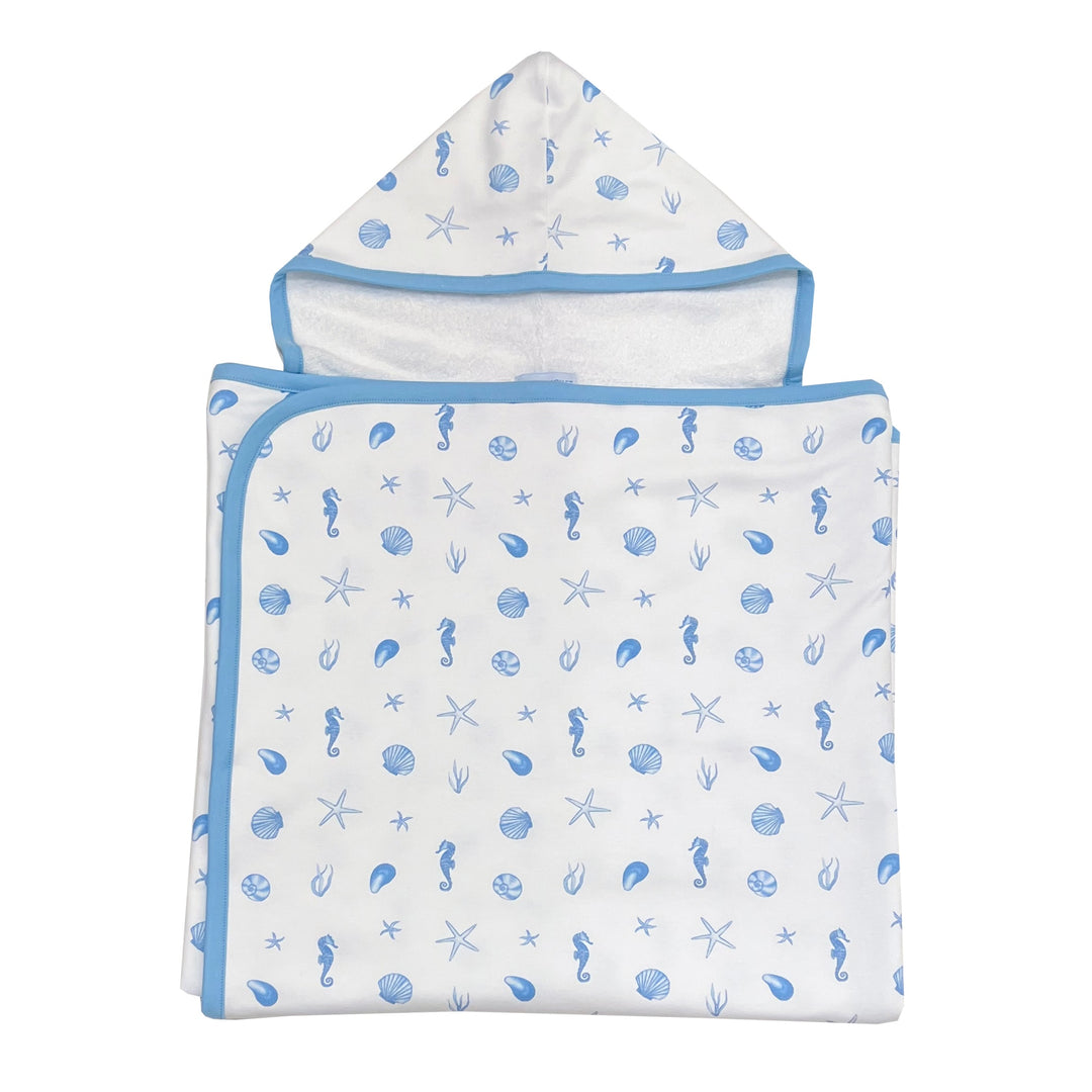 Sea Treasures Oversized Hooded Towel-Blue