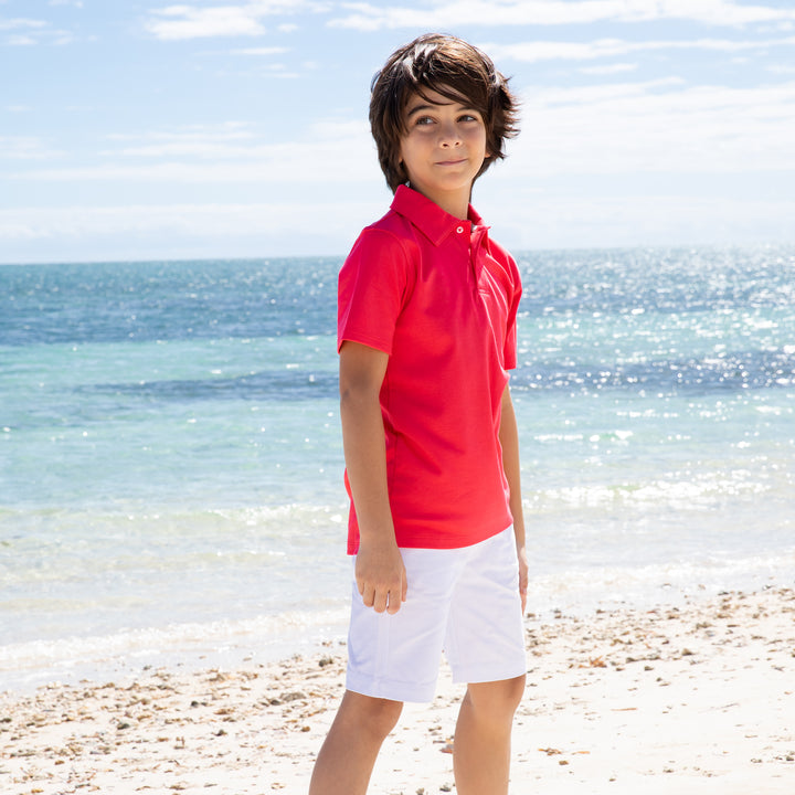 Set Sail Pima Polo-Paradise Pink