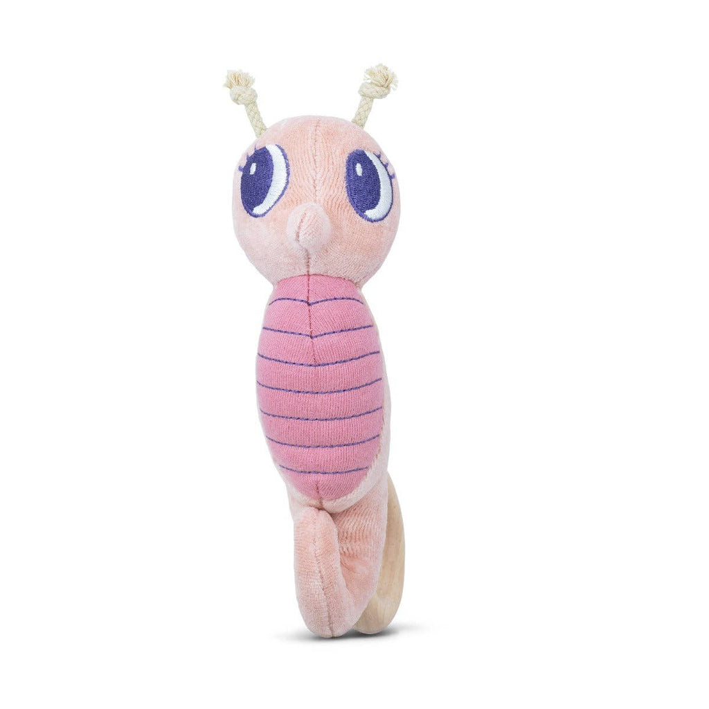 Pink Seahorse Teething Rattle: Pink