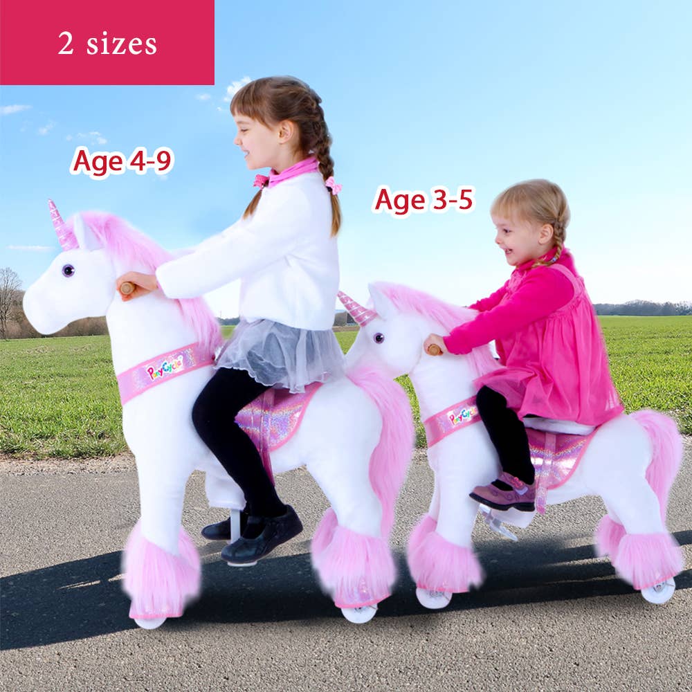 PonyCycle Ride-On Pink Unicorn Model U for age 3-5