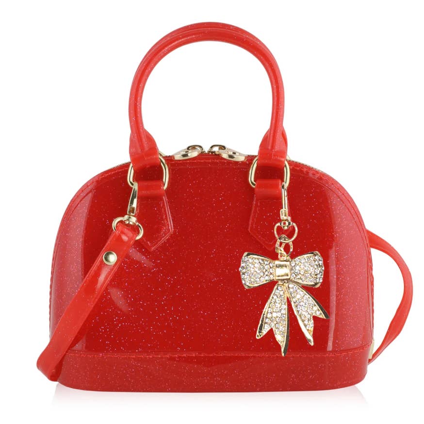 Cate: Red Sparkle: Coco the Gold Bow