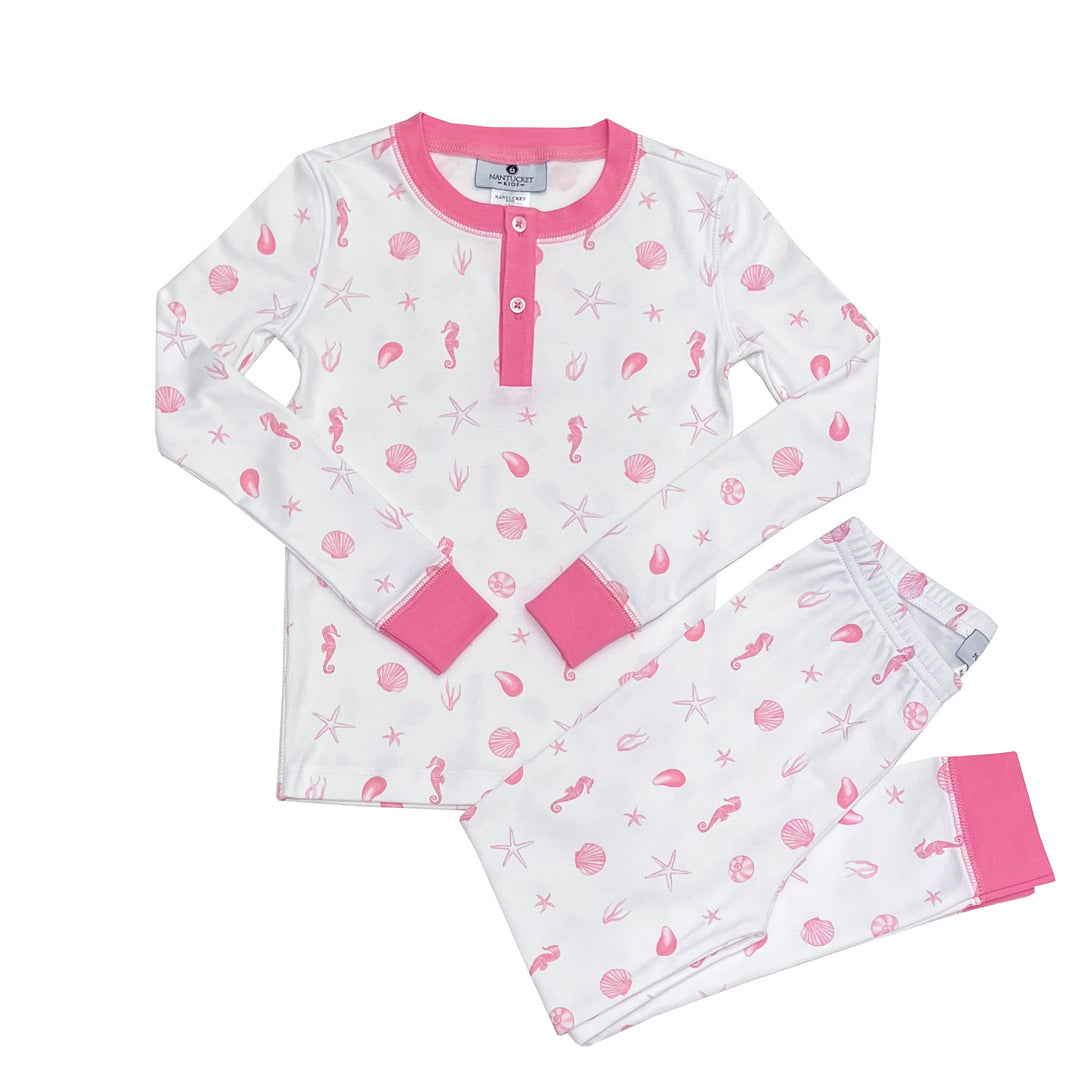 Sea Treasures Pima Jammies 2-Piece Set-Pink