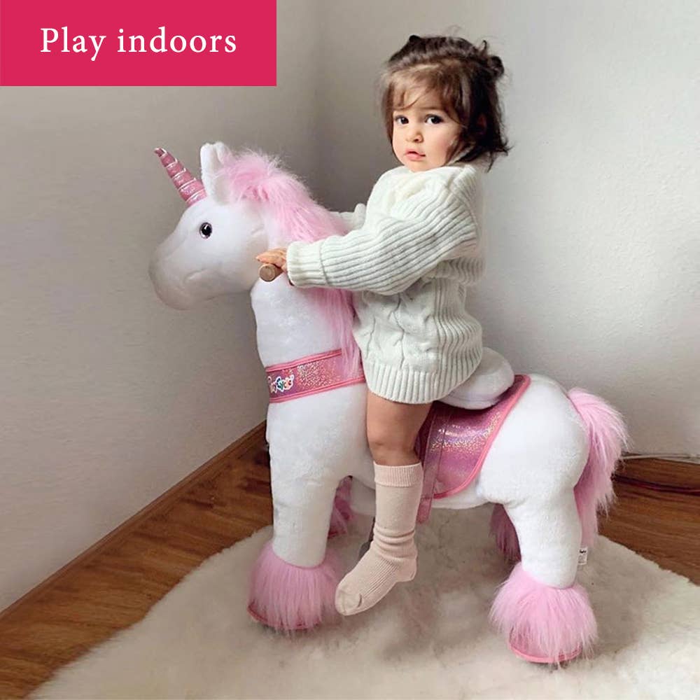 PonyCycle Ride-On Pink Unicorn Model U for age 3-5