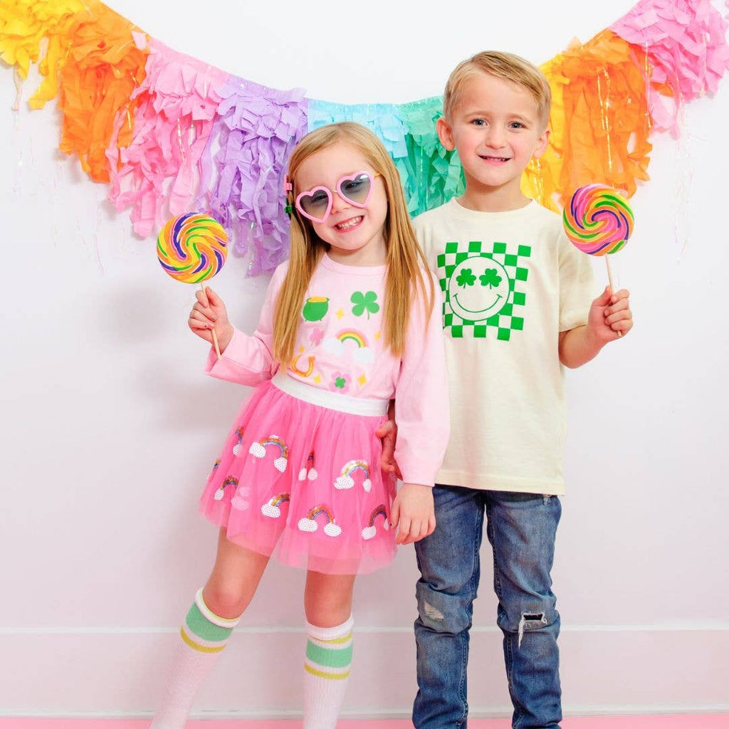 Magical Rainbow Kids Tutu - Spring Tutu- Dress Up Tutu: 4-6Y