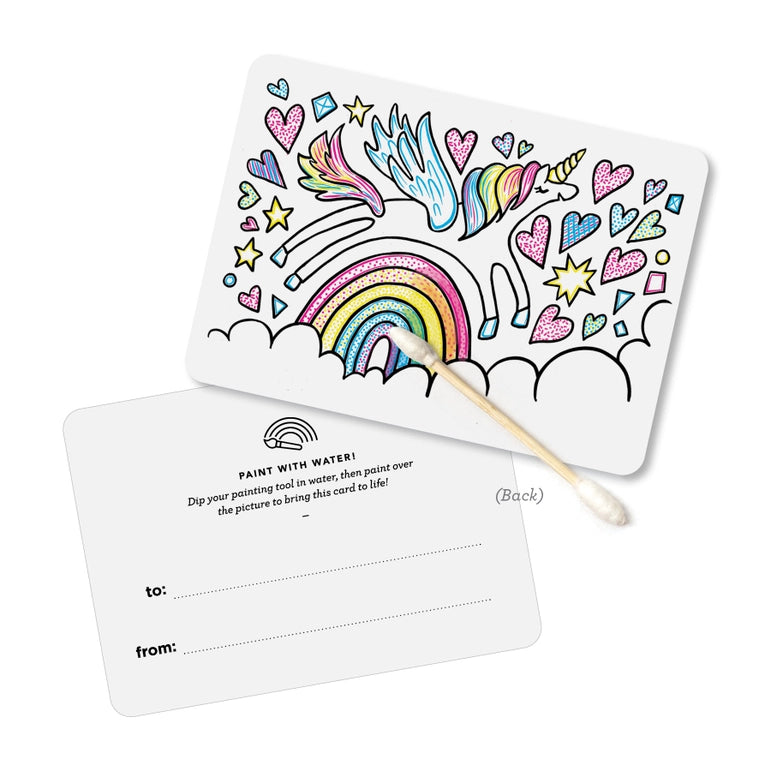 Paint with Water Valentines - Unicorn (Set of 18)