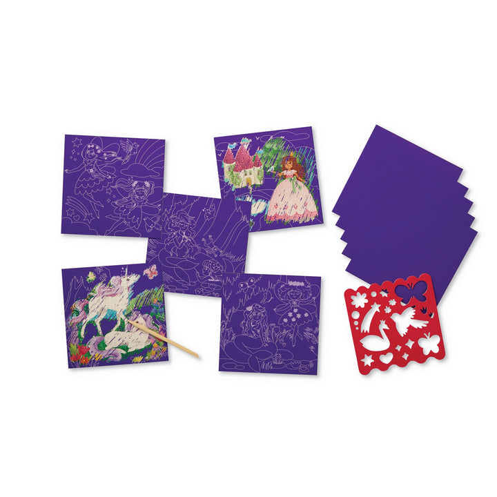 Sparkle Scratch Art - Magical Friends