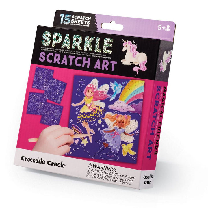 Sparkle Scratch Art - Magical Friends