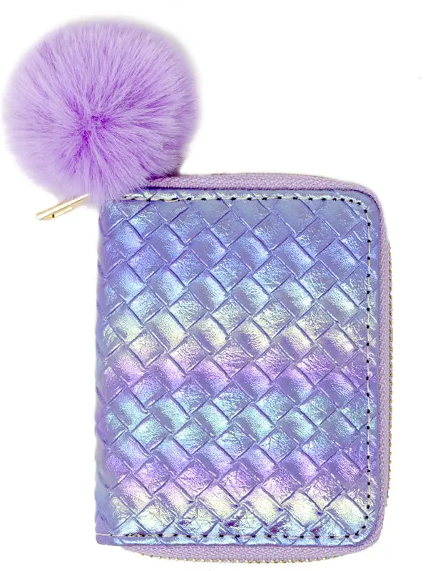 Mermaid Scale Rainbow Wallet-Lavender
