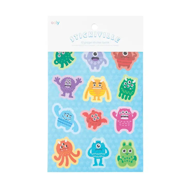 Ooly Stickiville Book-Monster