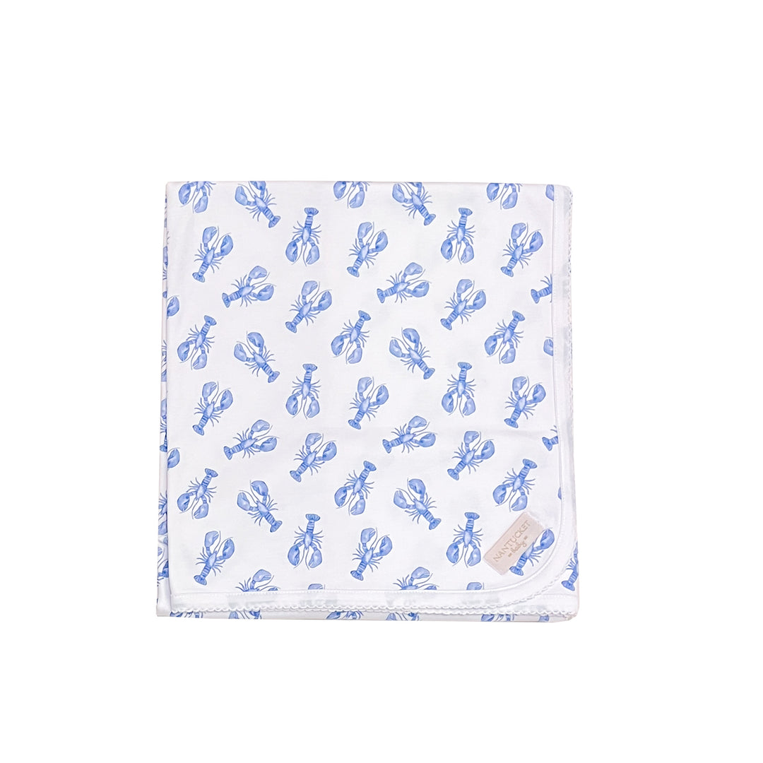 Blue Lobster Pima Blanket