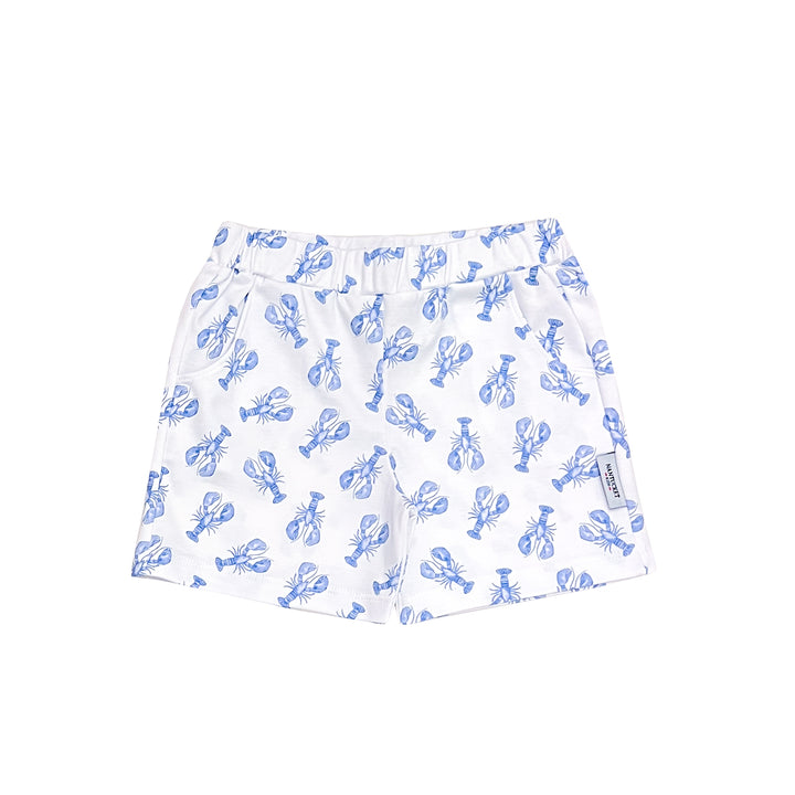 Essentials Pima Pull On Shorts-Blue Lobster