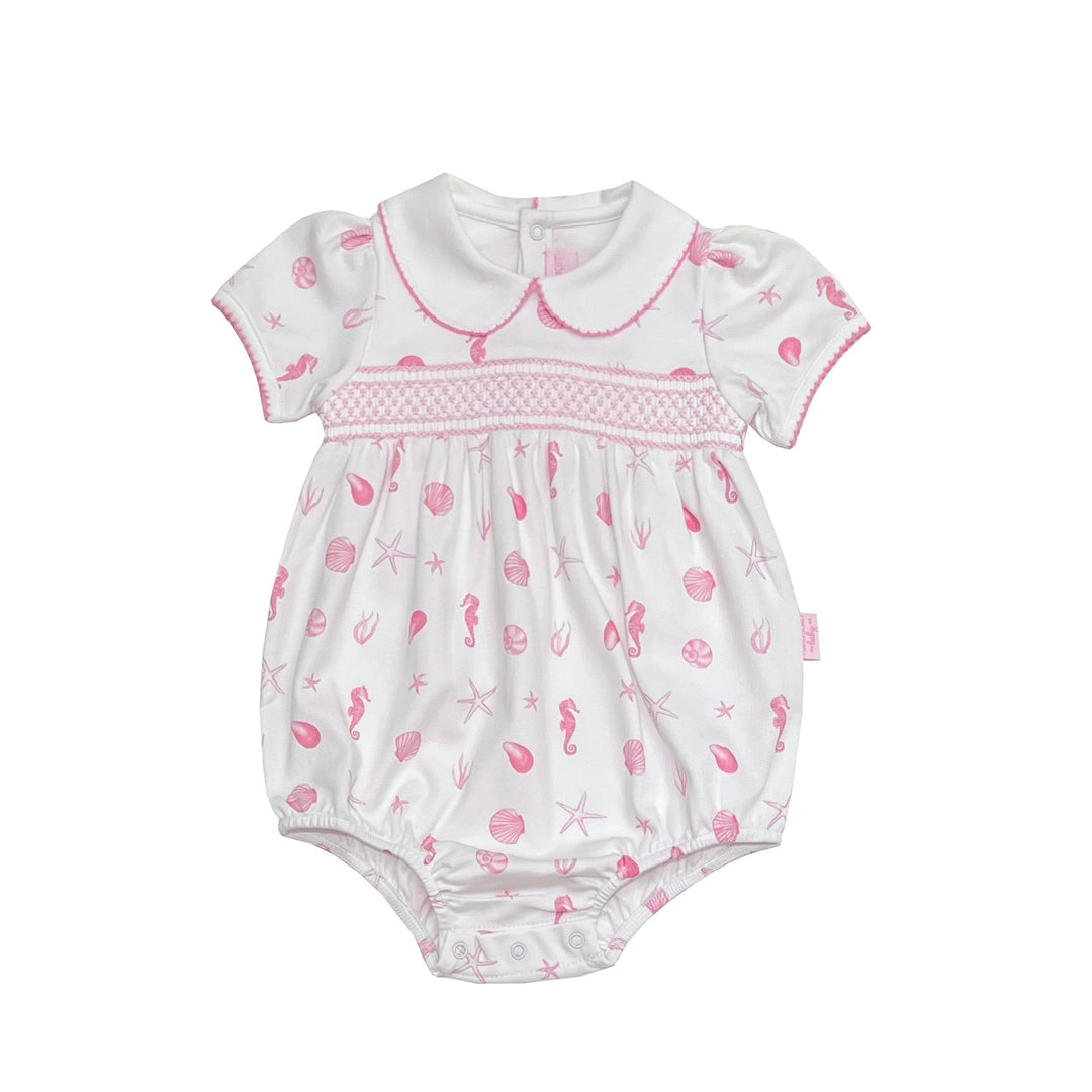 Sea Treasures Smocked Pima Bubble