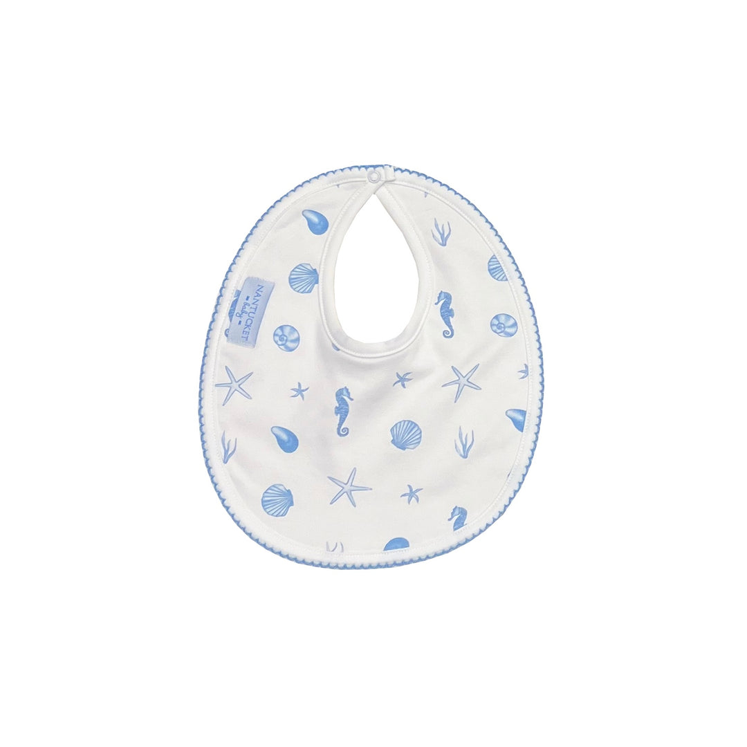 Sea Treasures Basics Bib-Blue