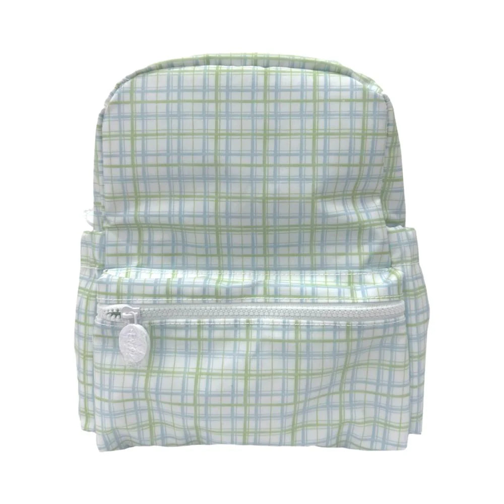 brandy melville light blue mini backpack Mini BACKER- Classic Plaid Green