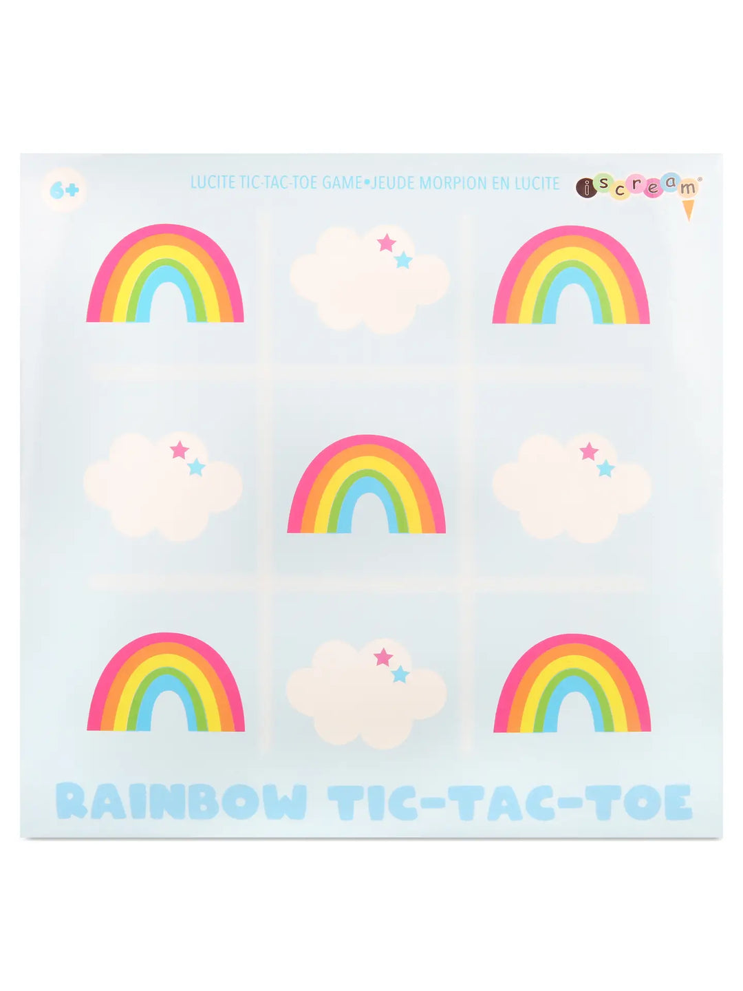 Rainbow Lucite Tic Tac Toe