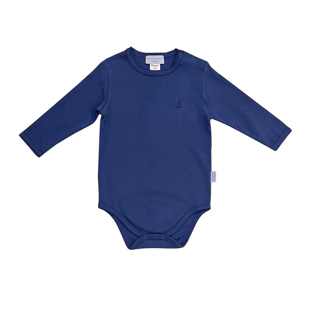 Essentials Pima Bodysuit-Nautical Navy