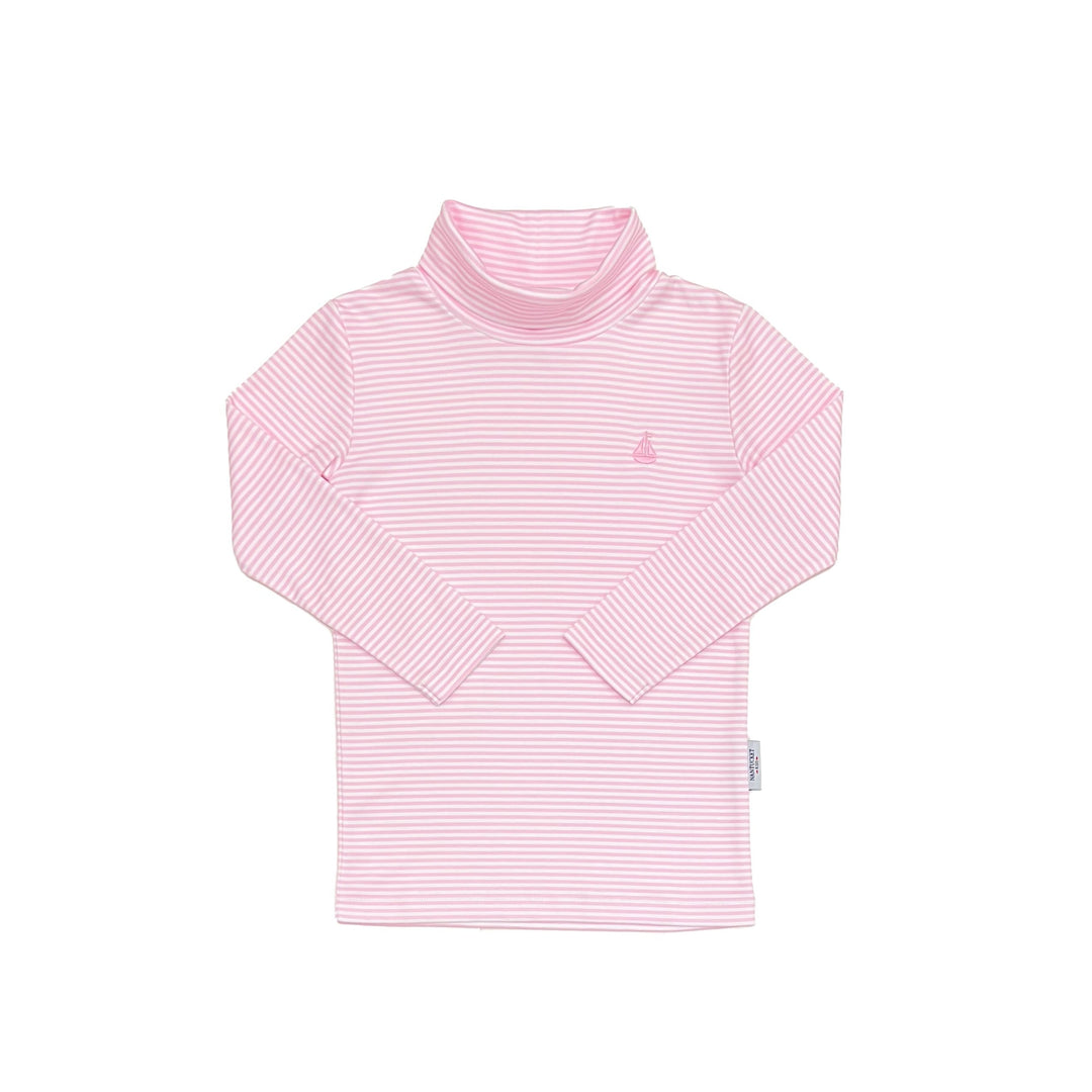 Tisbury Turtleneck-Peony Stripe