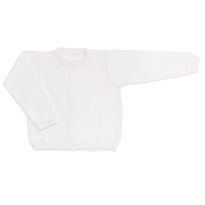 Essentials Pima Cardigan-Classic White