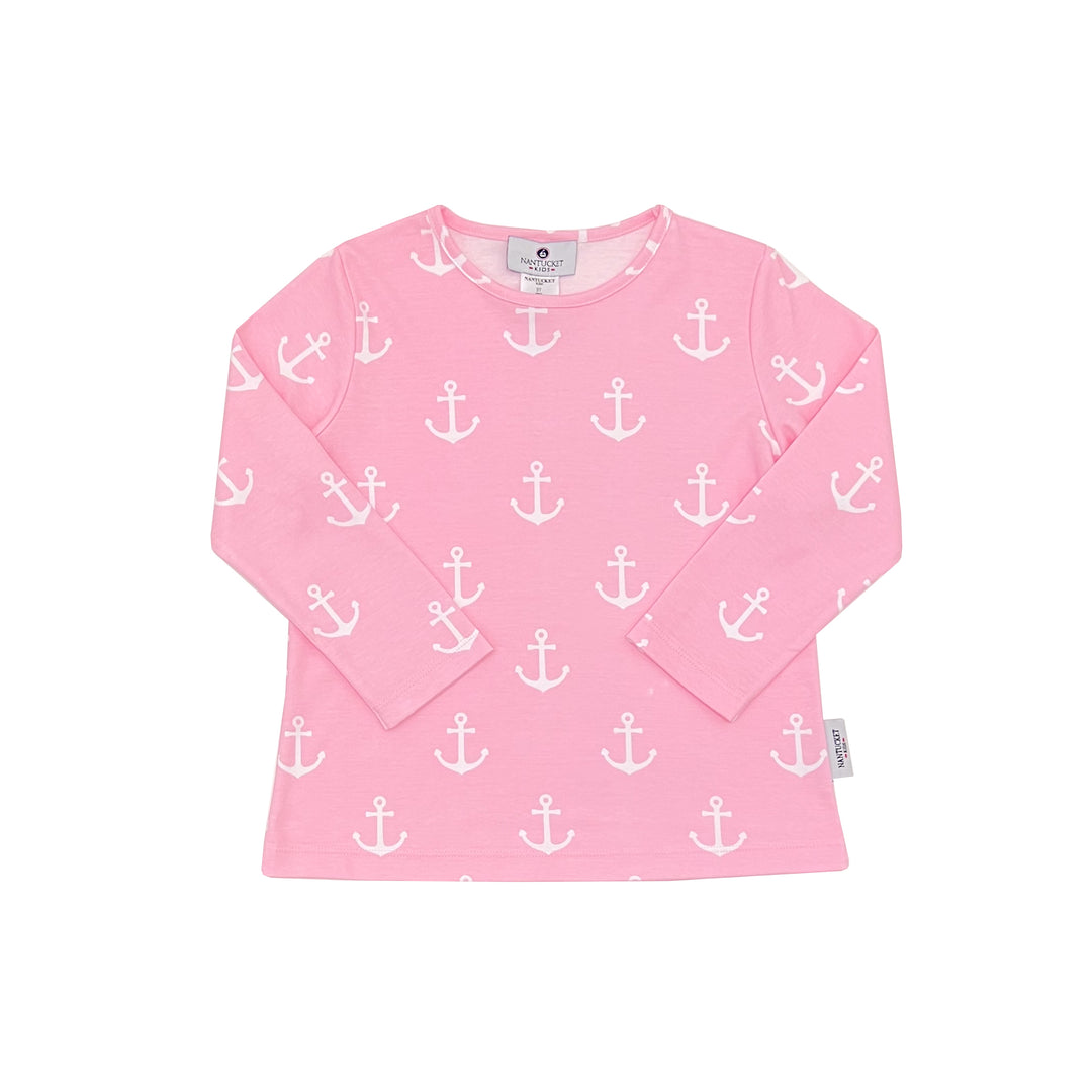 Anchors Aweigh Pima Play Tee-Peony