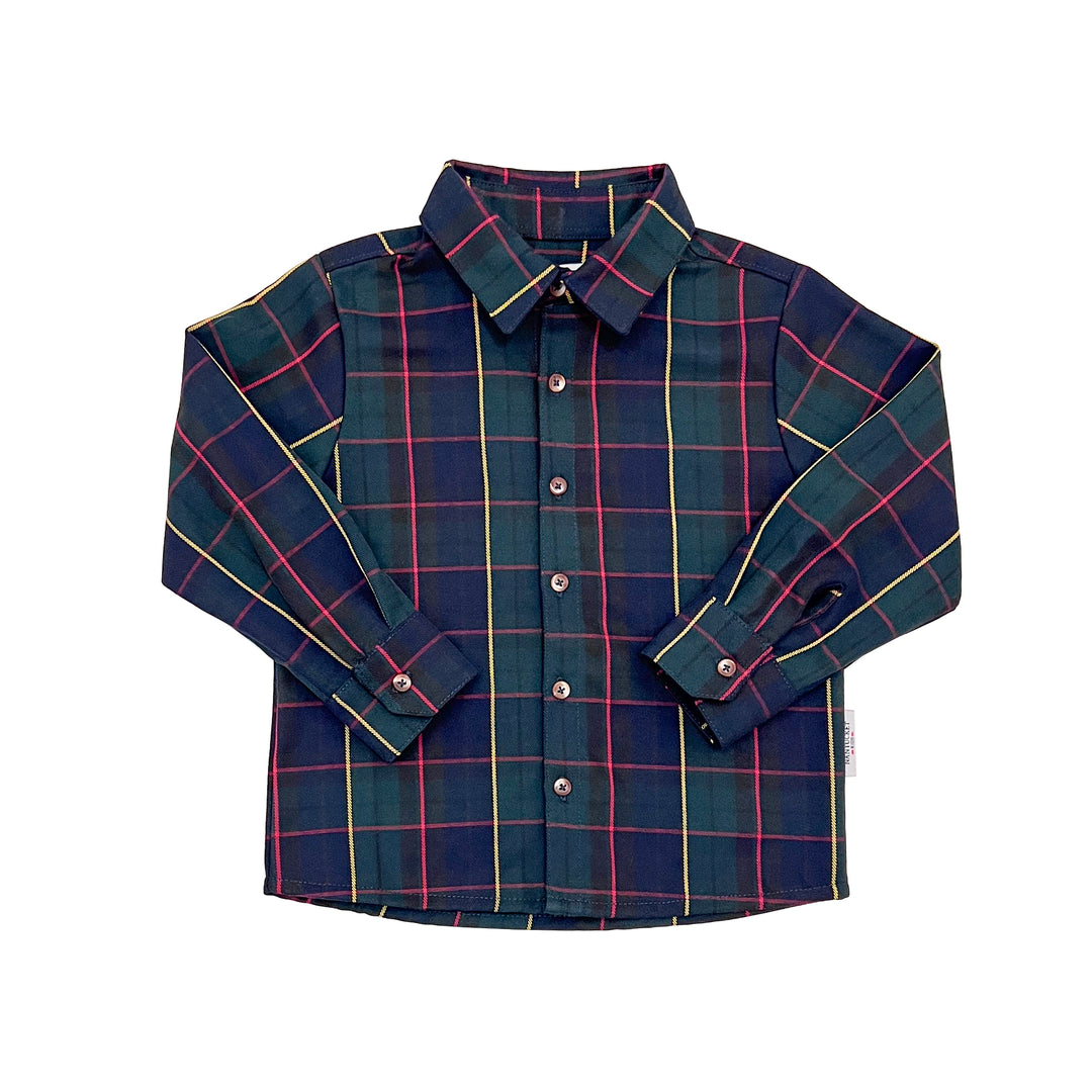 Scottish Tartan Boys Button Down Shirt