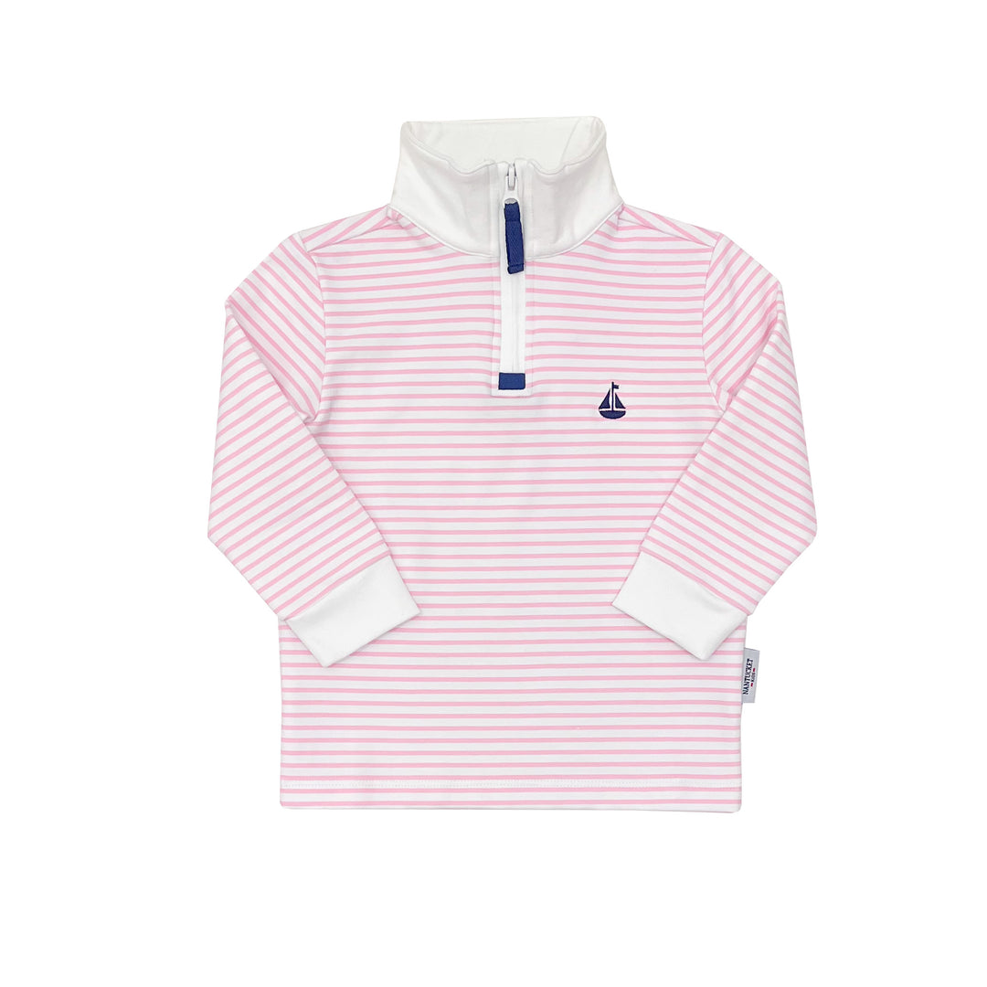 Portside Pullover-Peony Stripe