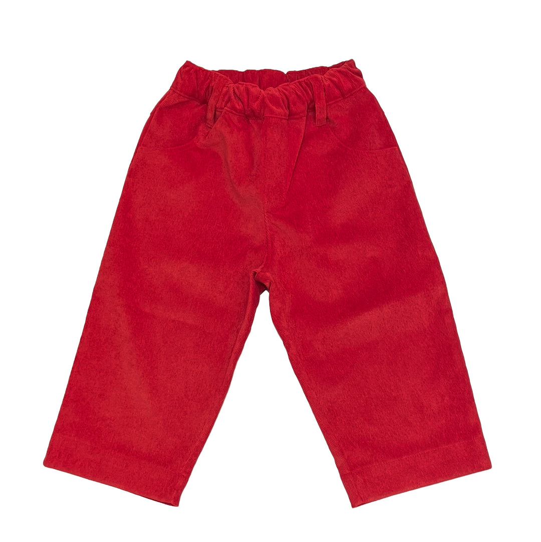 Corduroy Cisco Trousers-Royal Red