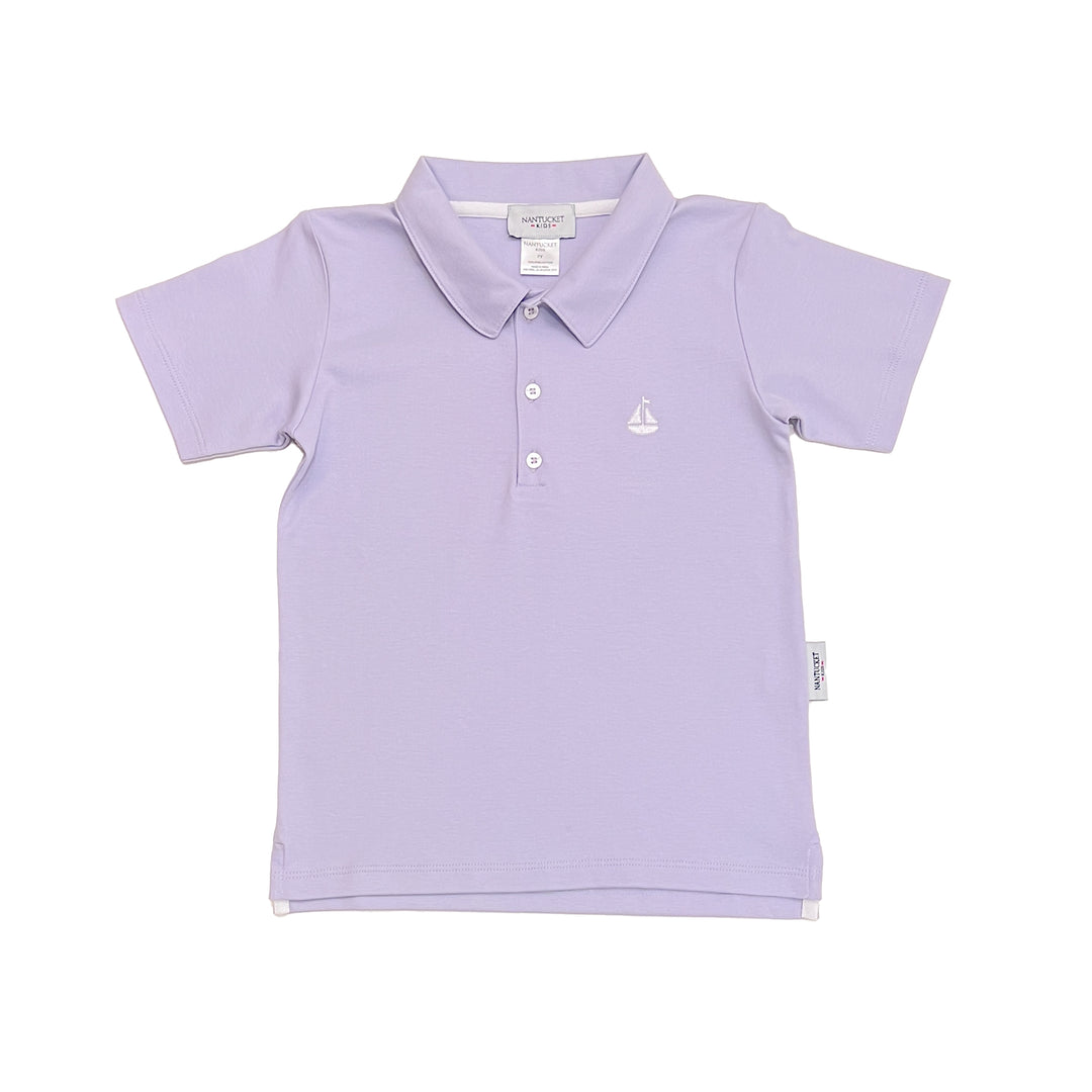 Set Sail Pima Polo-Lavender