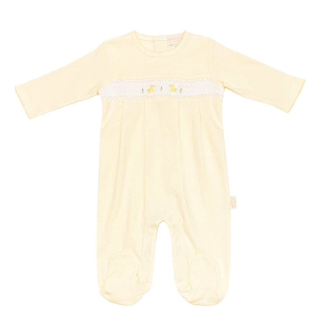 Puddle Ducks Smocked Pima Romper