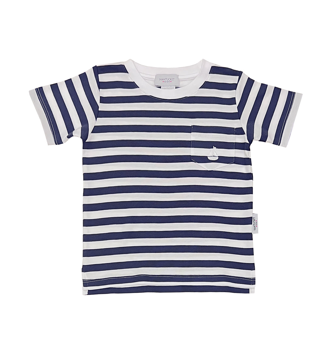Tisbury Tee-Nautical Navy Stripe