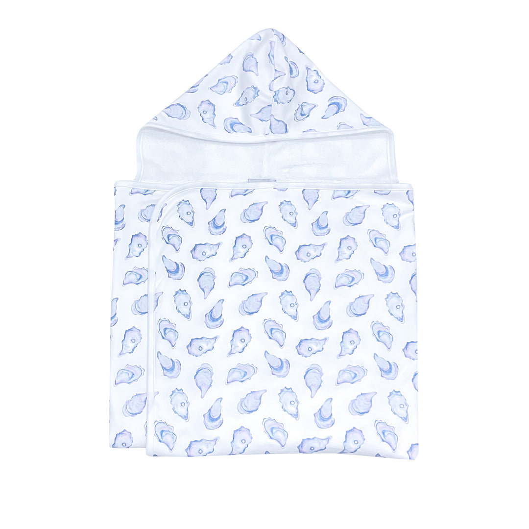 The World is Your Oyster Oversized Hooded Towel-White