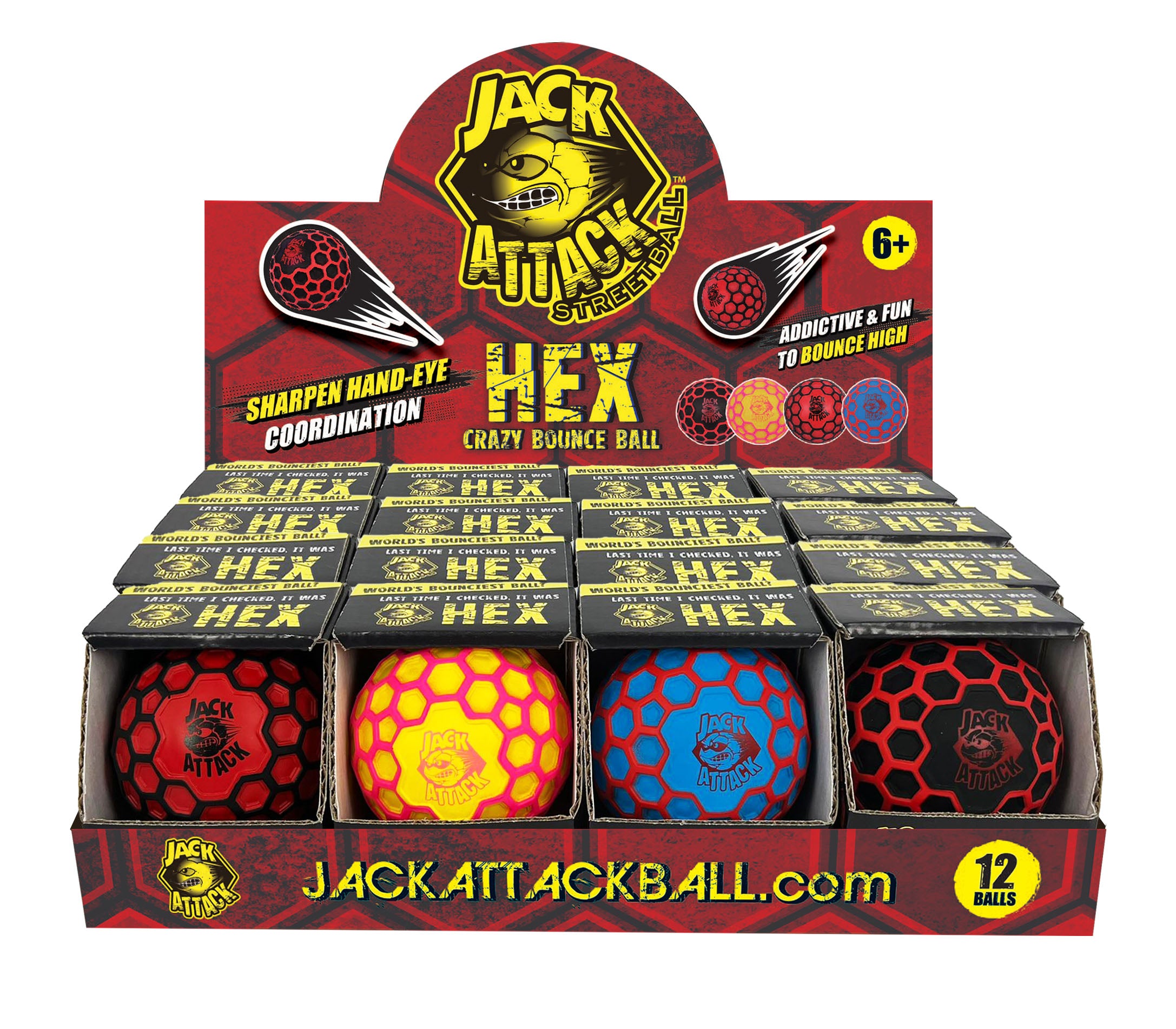 Jack Attack Hex Crazy Bounce Ball – Nantucket Kids