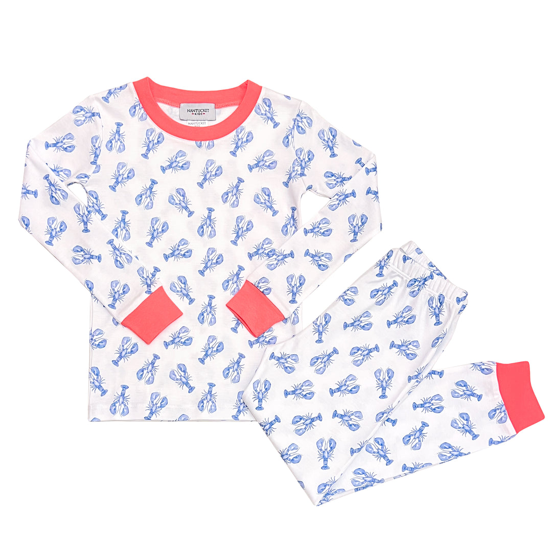 Blue Lobster Pima Jammies 2-Piece Set
