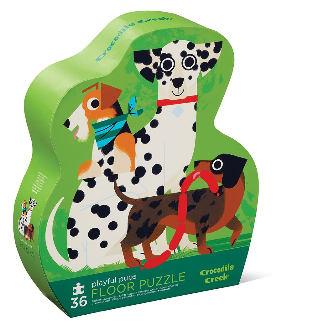 Crocodile Creek 36 Piece Puzzle-Playful Pups – Nantucket Kids