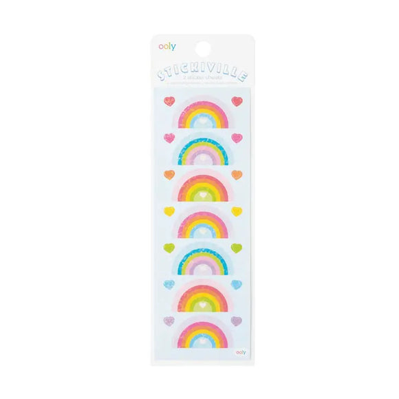 OOLY Stickiville Rainbow Love Stickers