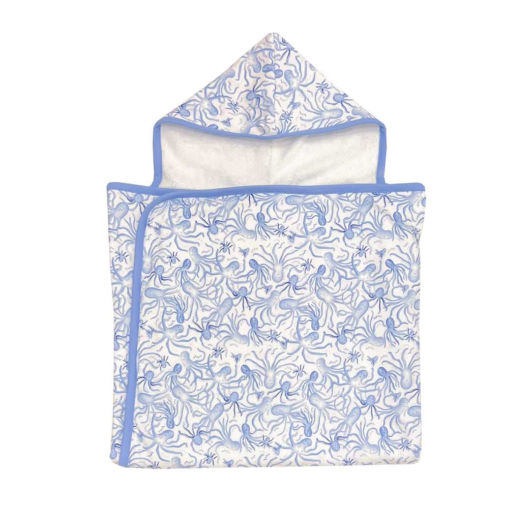 Octopus Toile Oversized Hooded Towel