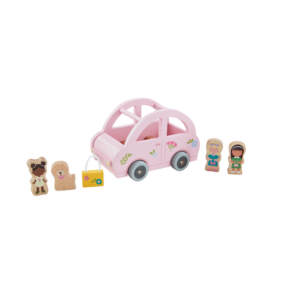 Pink Car Toy Set