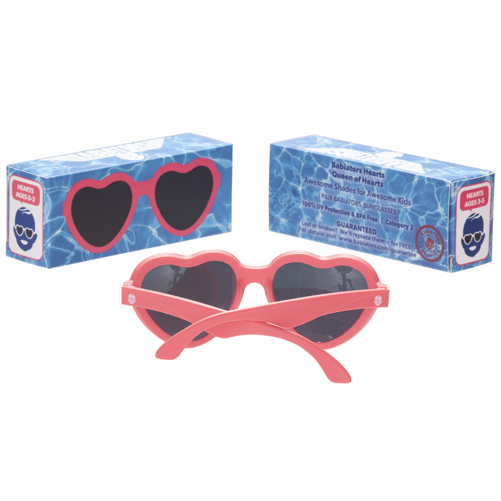 Babiators Queen of Hearts - Heart Shaped Kids Sunglasses Hearts