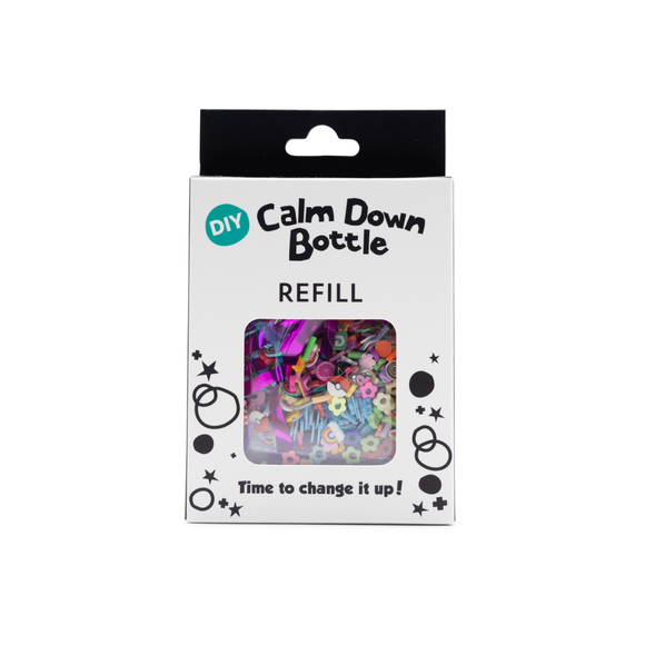 DIY Calm Down Bottle Refill-Rainbow