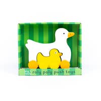 Duck Mommy and Baby Wooden Roller