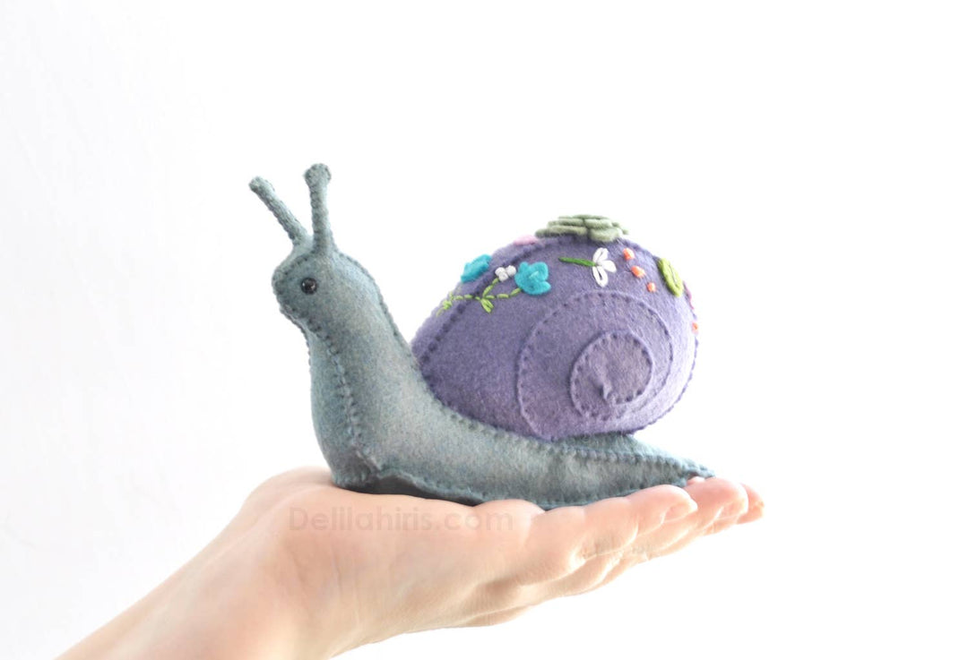 DIY Stuffed Snail Hand Sewing Kit - Succulent Snail