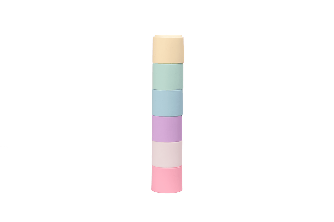 6 Pastel Stacking Cups