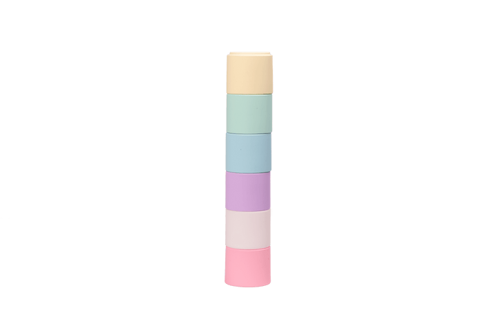 6 Pastel Stacking Cups