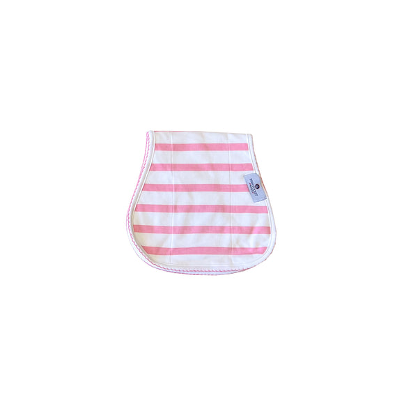 Over The Shoulder Burp Cloth-Pocomo Pink Stripe
