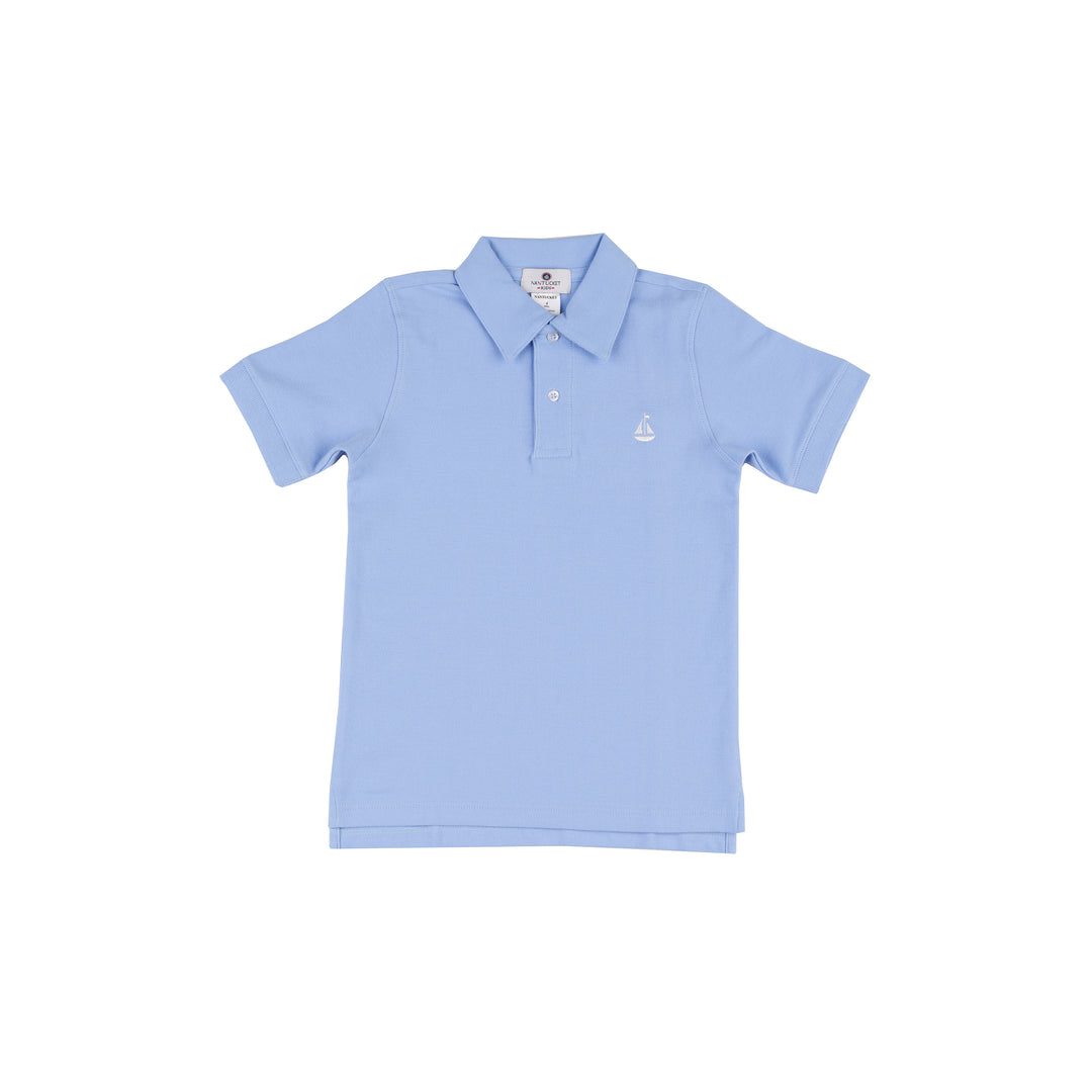 Set Sail Pique Polo-Blue Marlin