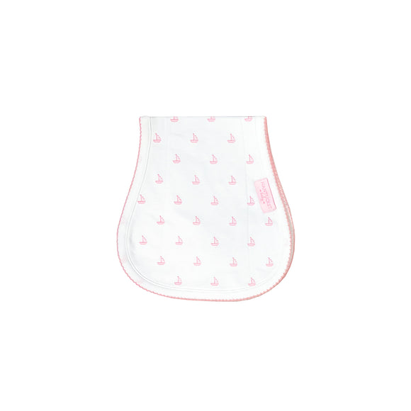 Over The Shoulder Burp Cloth-Tradewinds-Pink Boats
