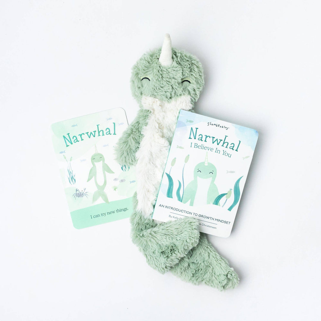 Seafoam Narwhal Snuggler - Growth Mindset