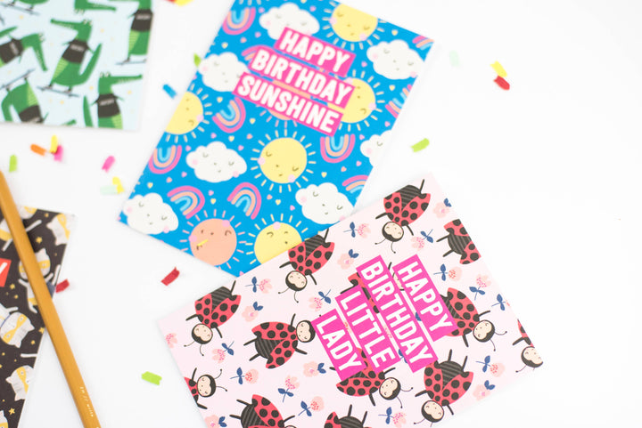 Little Lady Birthday Card | Kids Birthday Card | Children