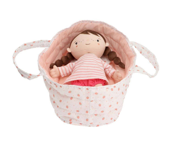 Lola Strawberries White Doll With Carry Bag