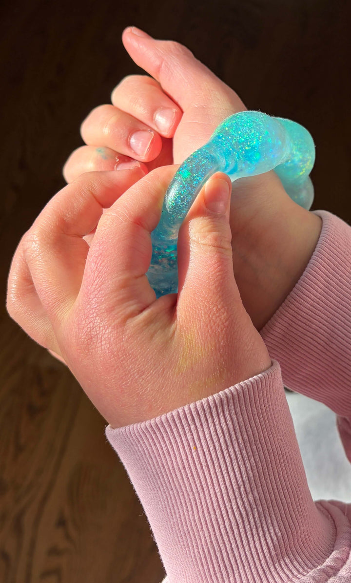 Feelzies™ Original Squishy Bracelet: Blue Blast